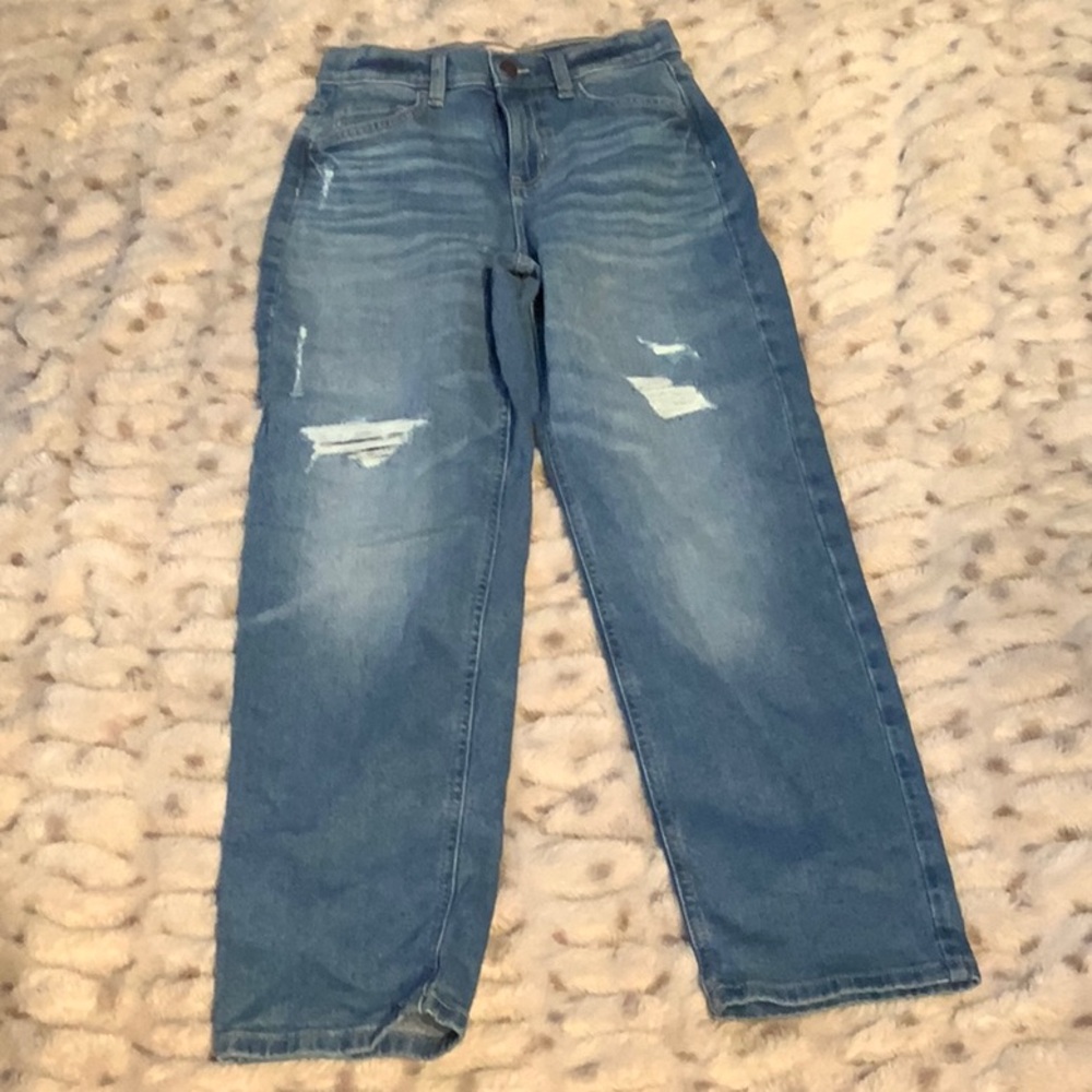 SO Blue Relaxed Fit Distressed Jeans